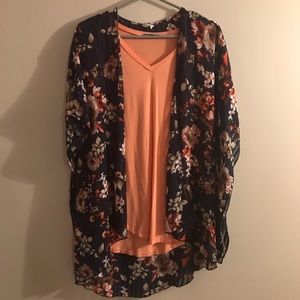 Floral Kimono-style Cardi